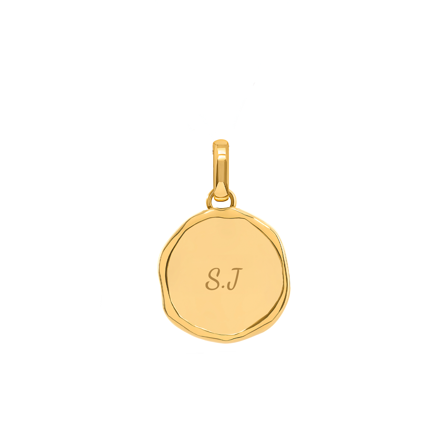 Talisman Flaming Heart Birthstone Necklace (Gold)