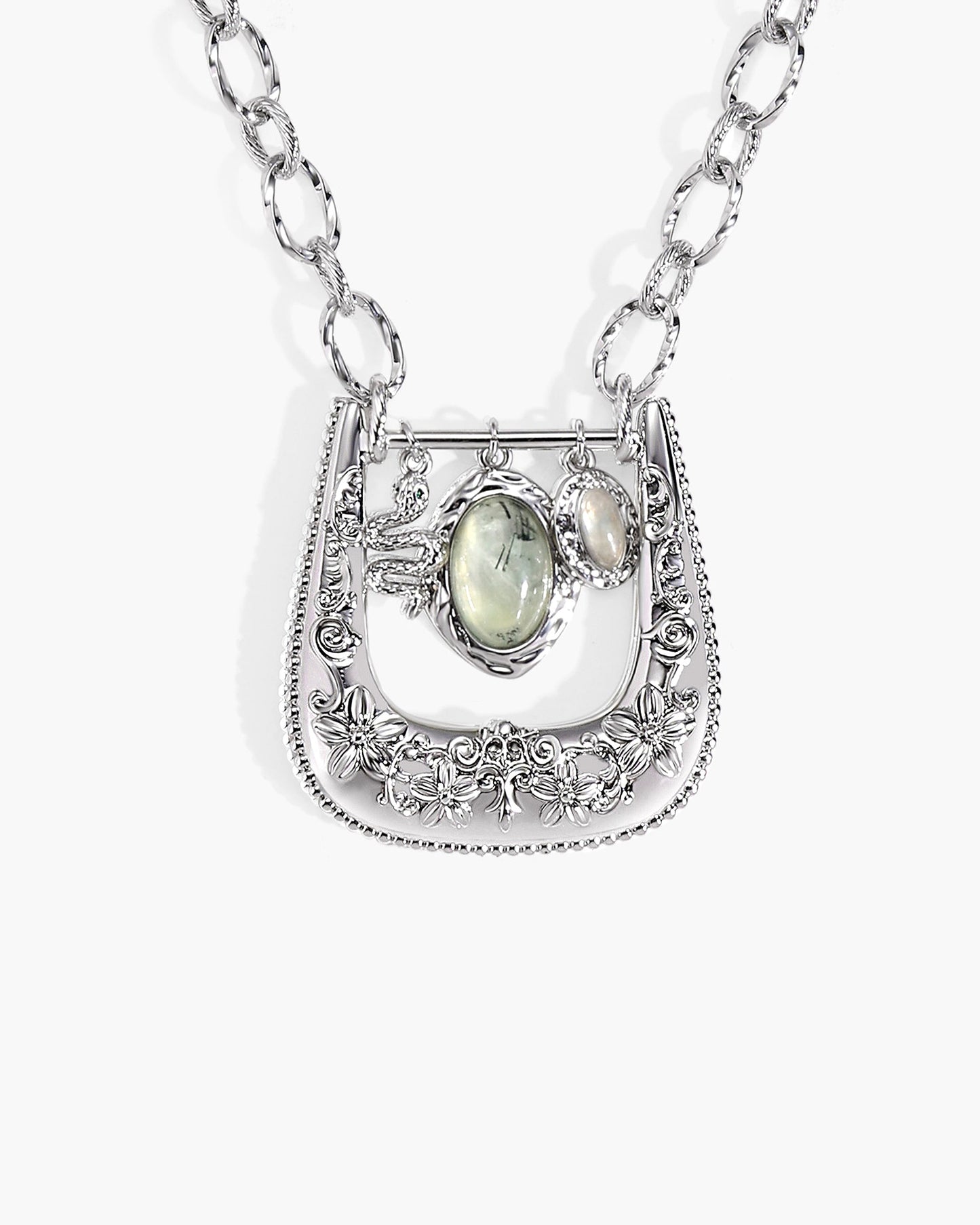 Orbit Charm Buckle Pendant Necklace