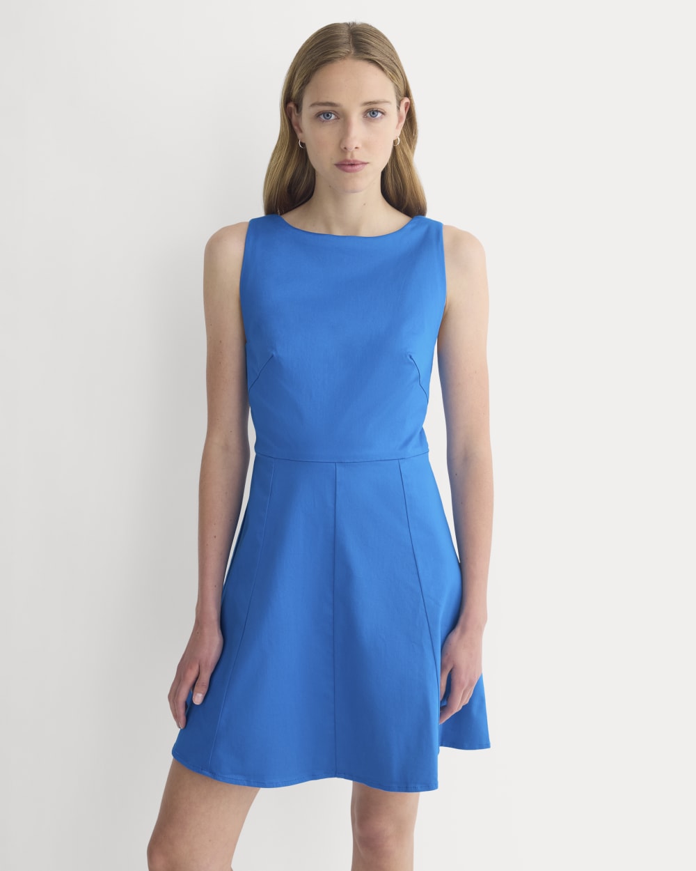 Seamed Open-Back Mini Dress | Imperial Blue