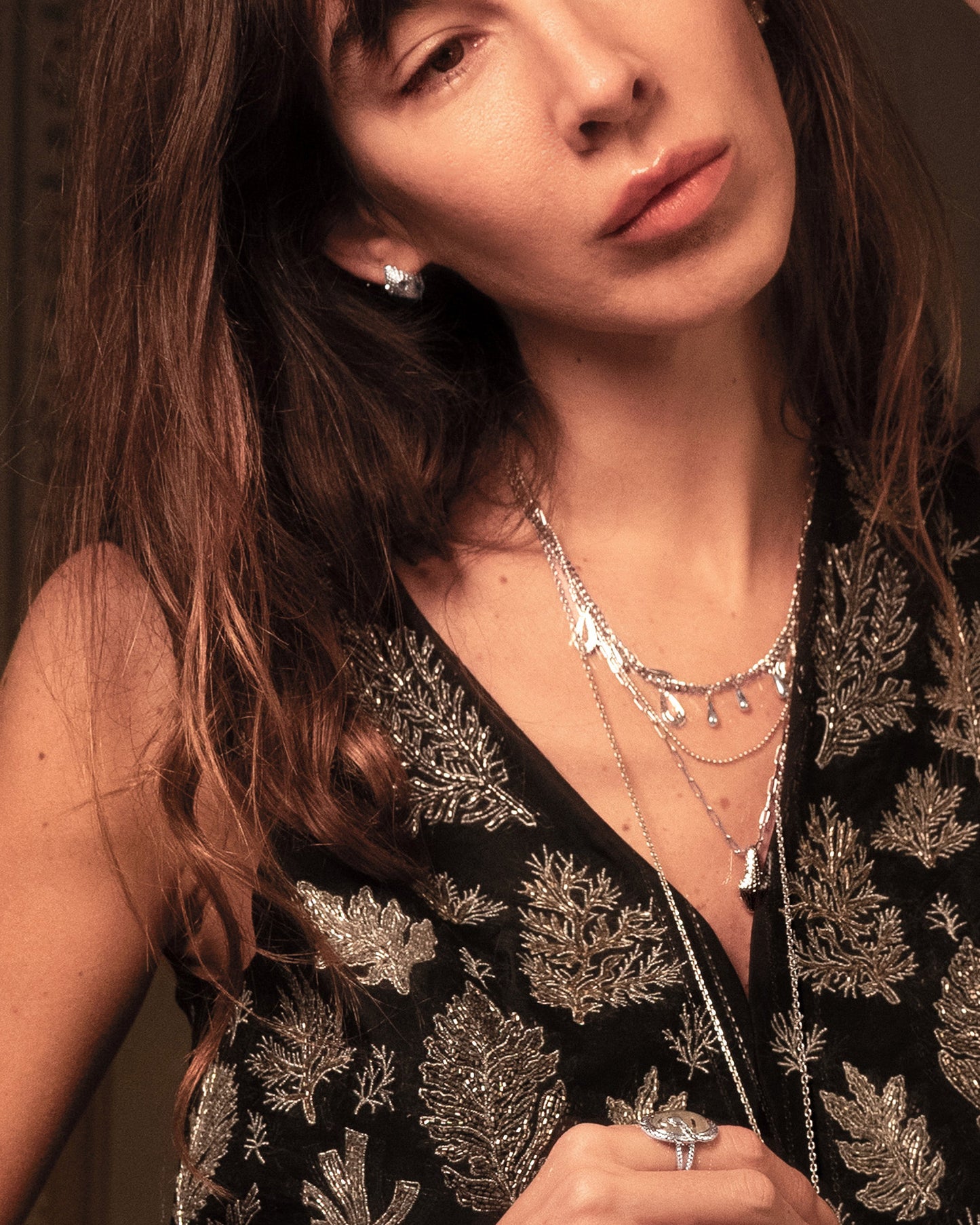 Halo Serpent Hoop Earrings