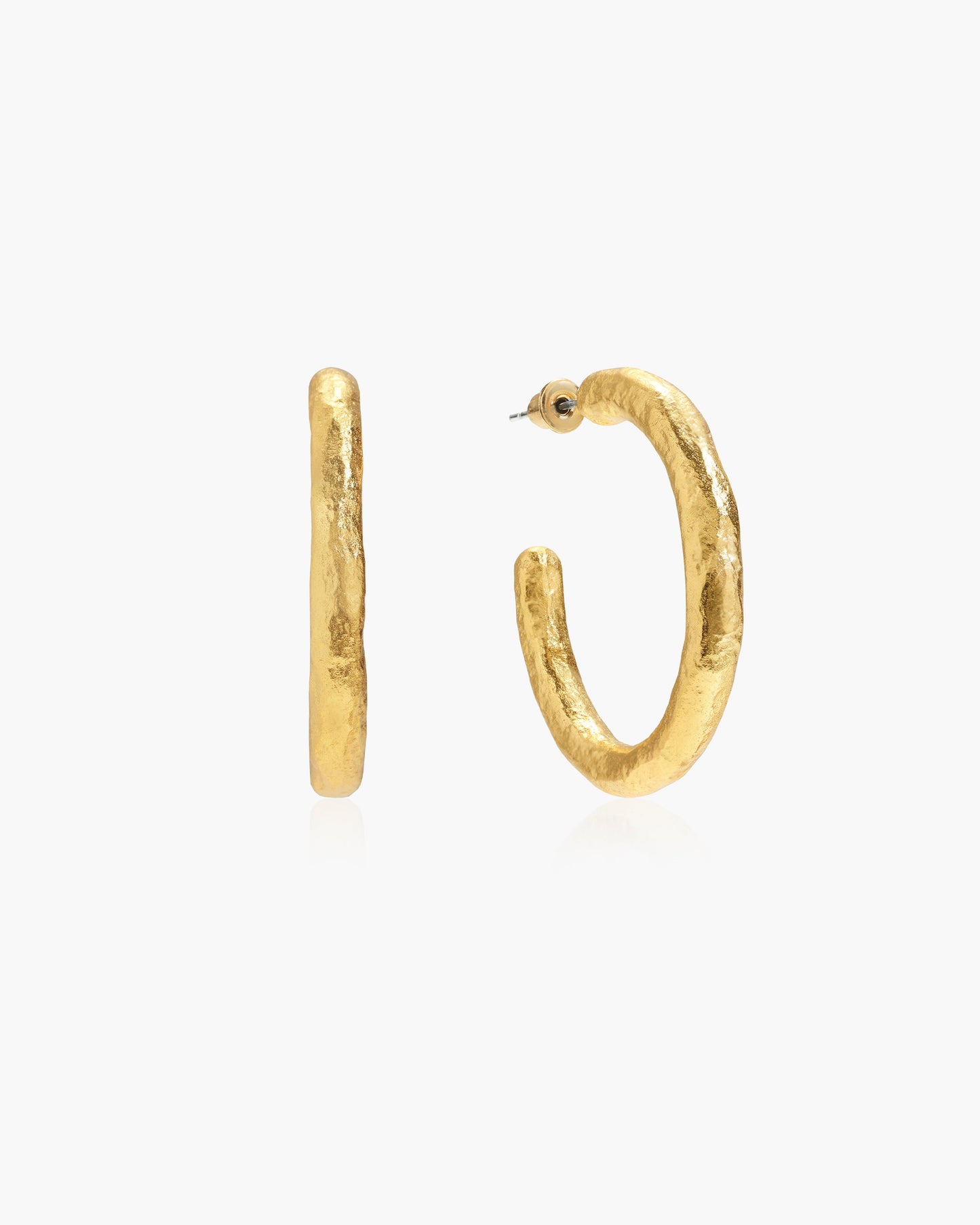 Jenny Medium Hoop Earrings in Silver