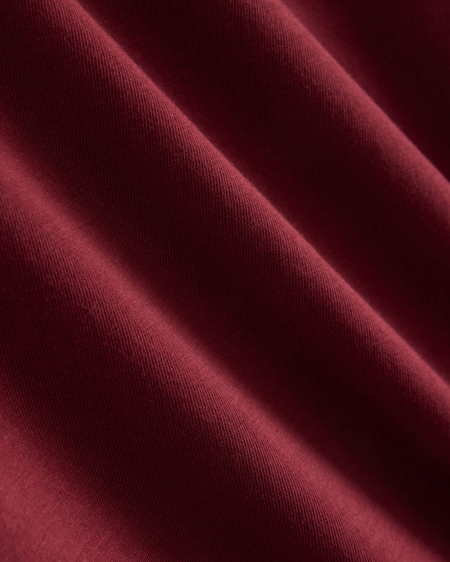 The Box-Cut Tee in Essential Cotton | Cabernet | No Pocket