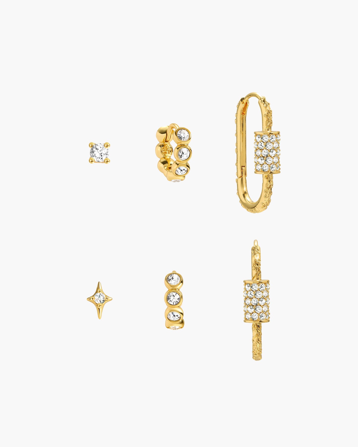 Tennis Hoop Earrings