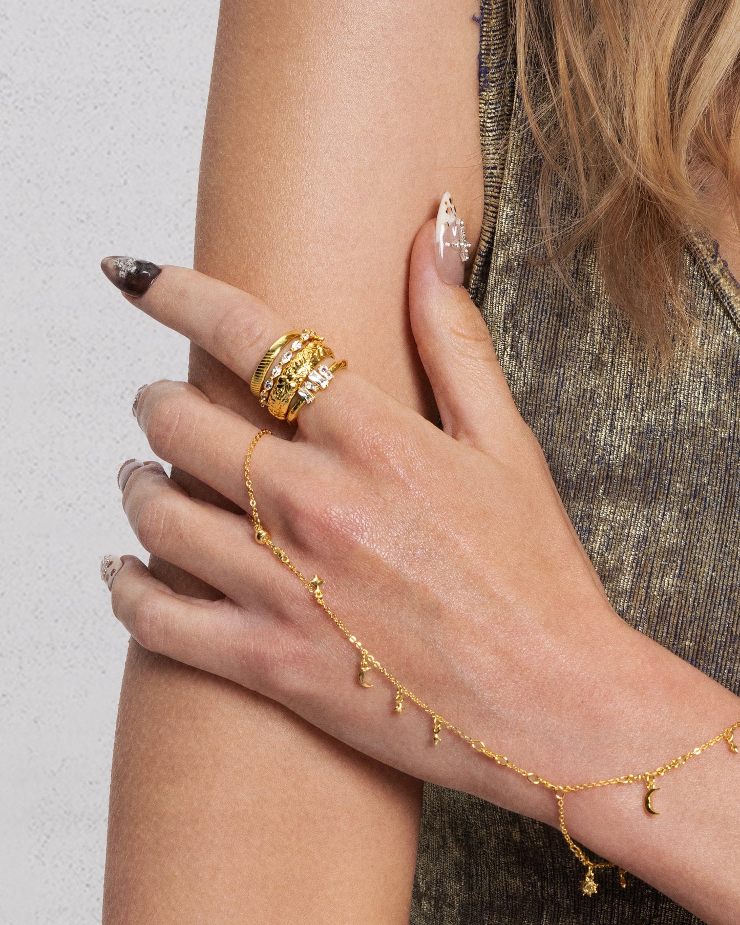 Icicle Baguette Cluster Ring