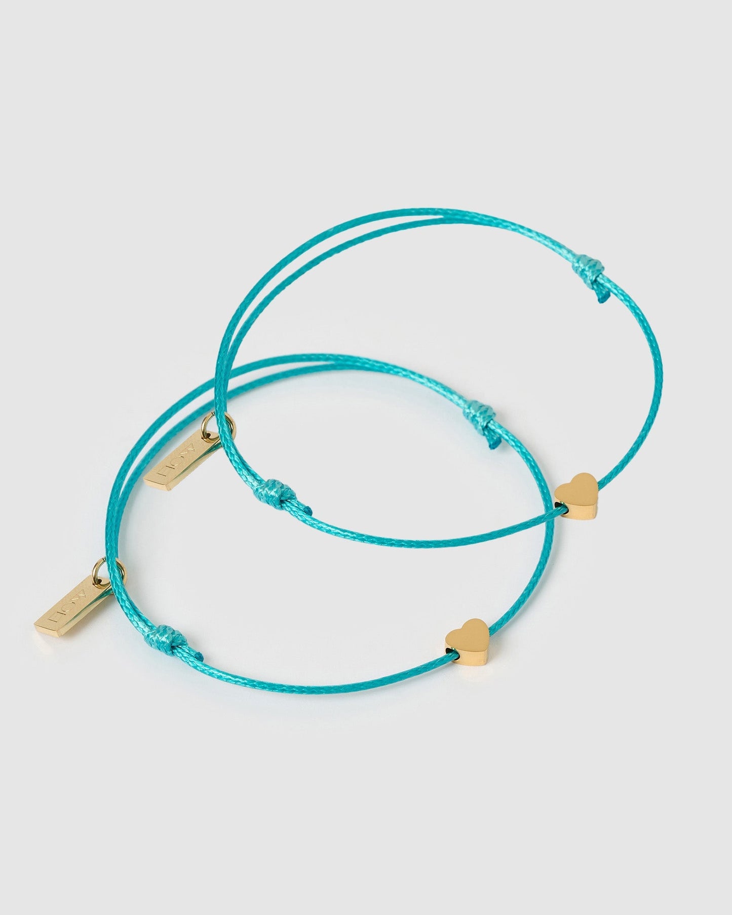 Angel Heart Friendship Bracelet Pair