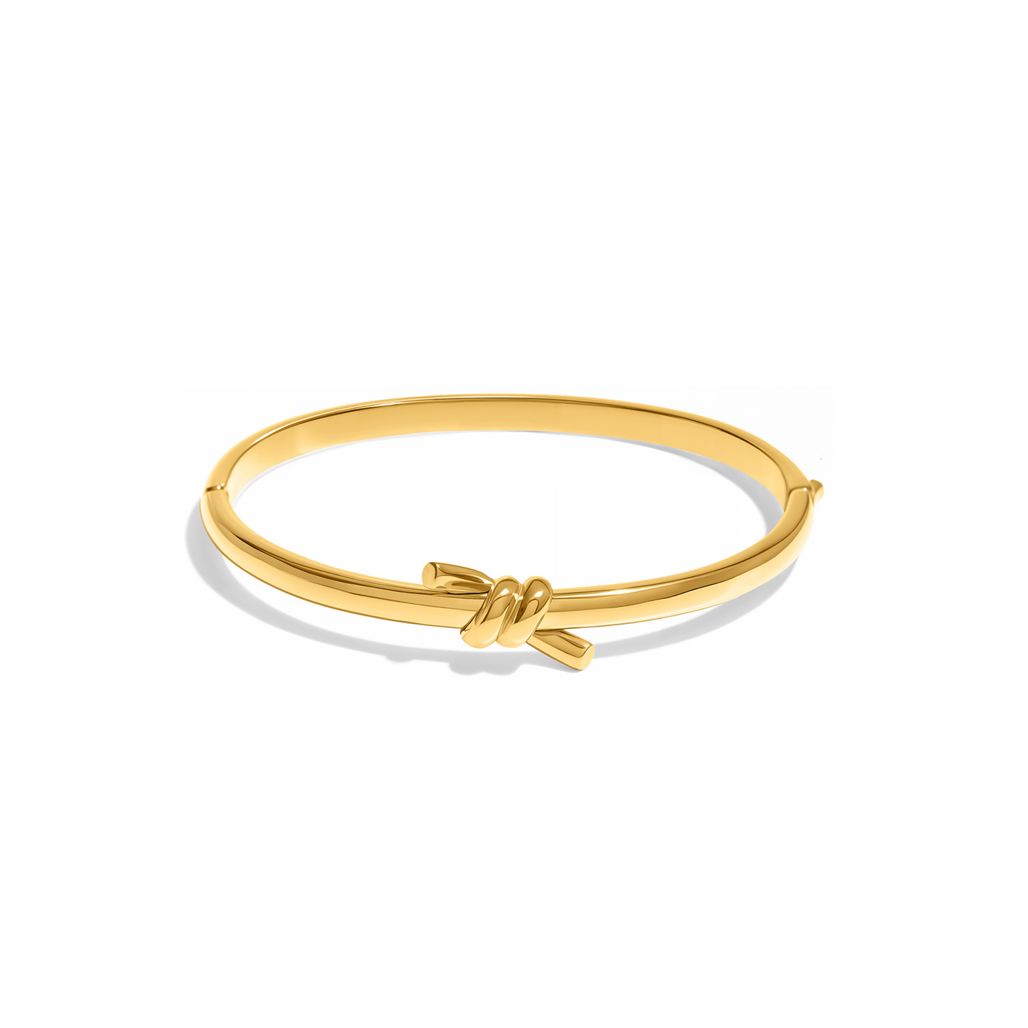 Twisted Knot Bangle (Gold)