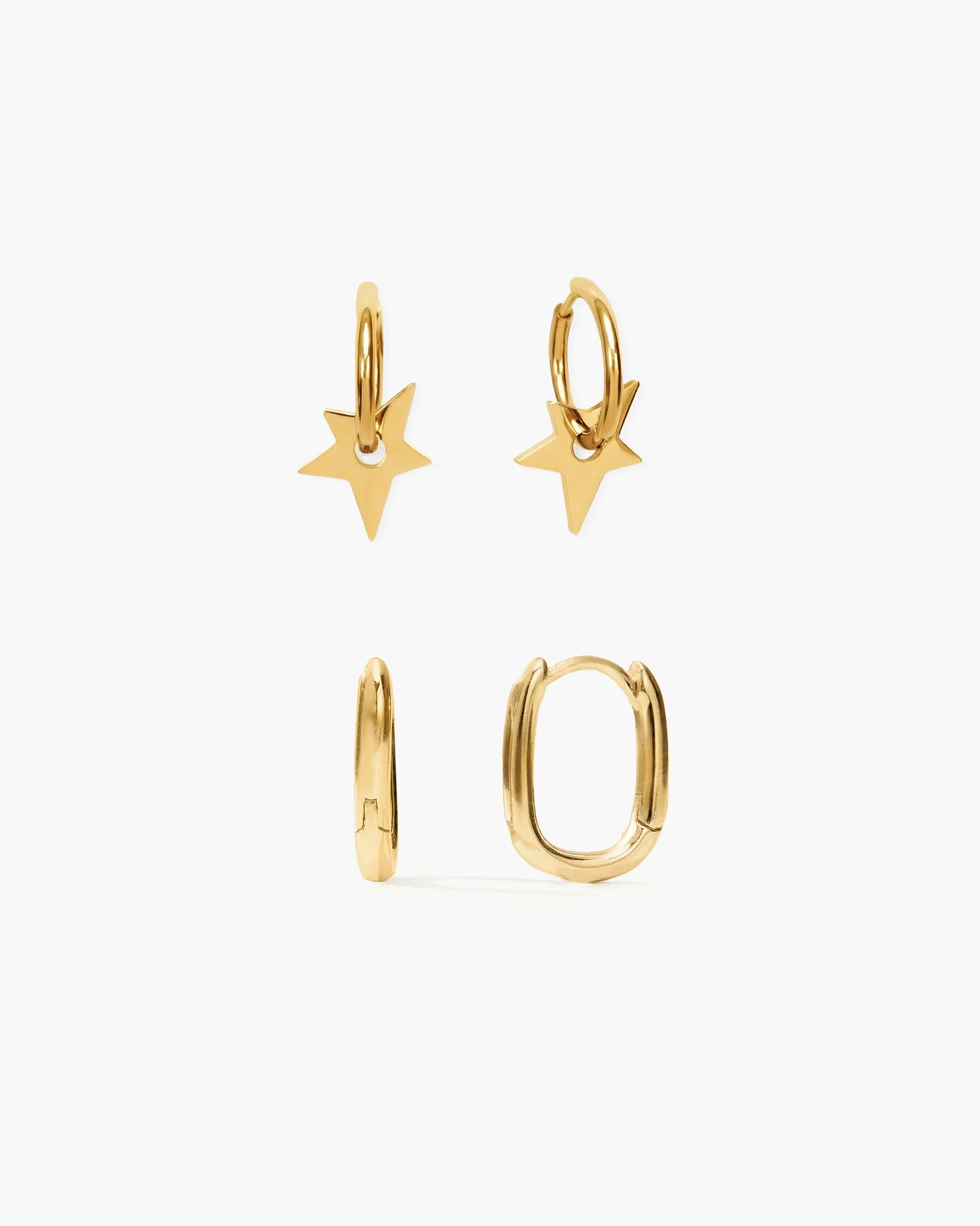 Silver Link Earrings