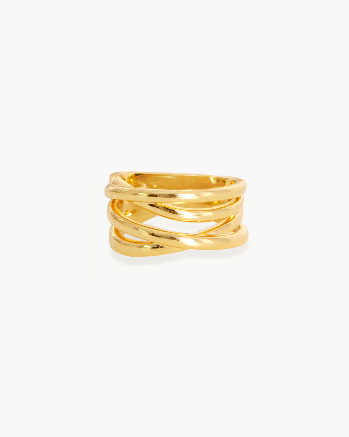Criss Cross Ring in Silver