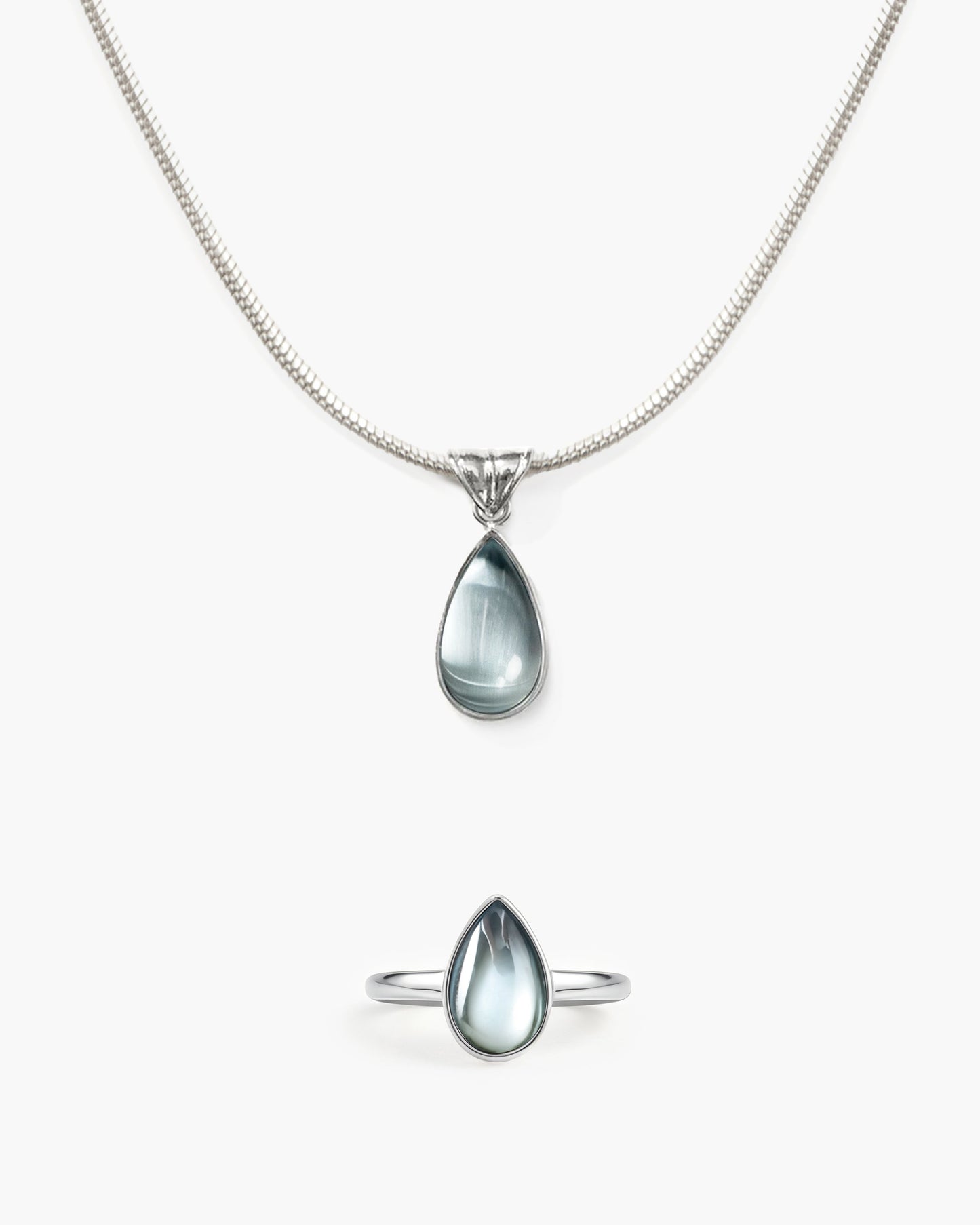 Waterdrop Ring in Marine Blue