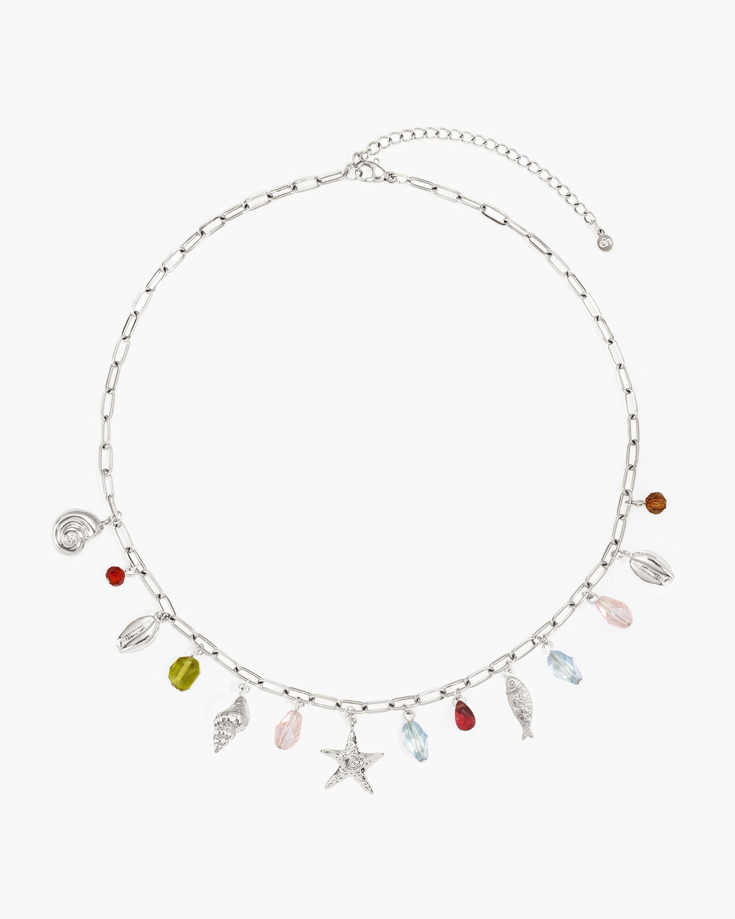 Coral Dancer Multi-charm Choker Necklace in Gold