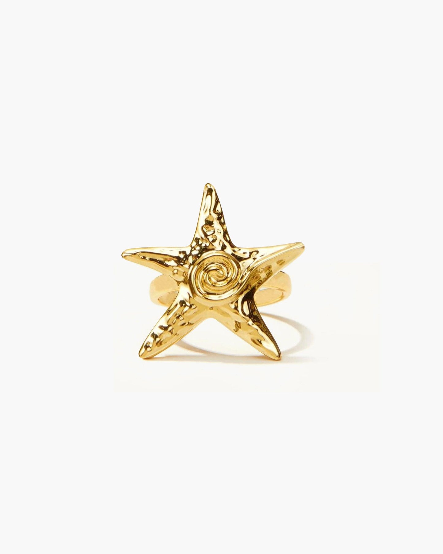 Silver Starfish Ring