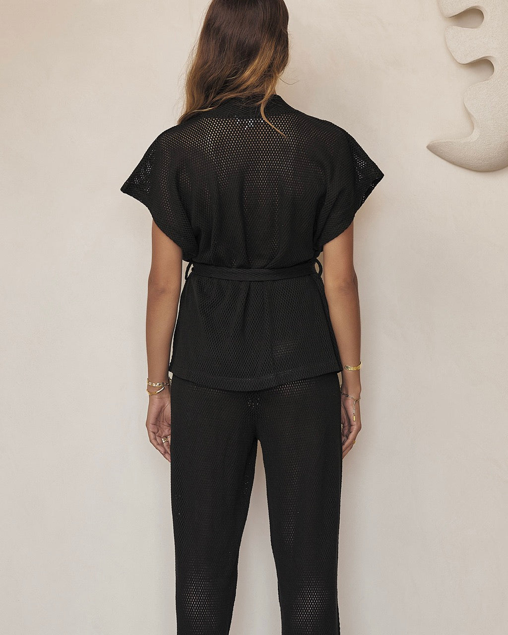 Sardinia Wrap Top - Liquorice