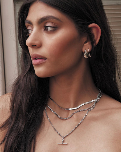 Pip Silver Charm Earrings