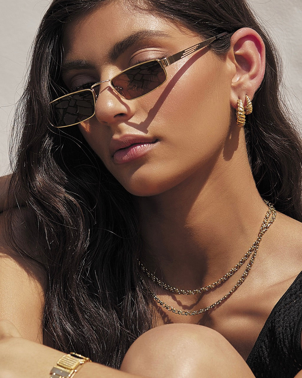 Lulu Gold Hoop Earrings