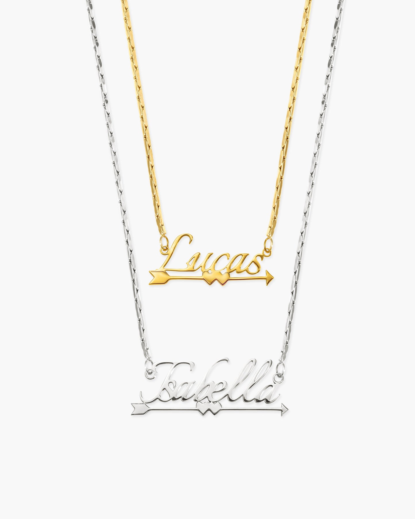Personalized Name Necklace, Cupid's Arrow