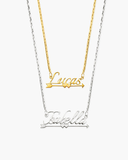 Personalized Name Necklace, Cupid's Arrow