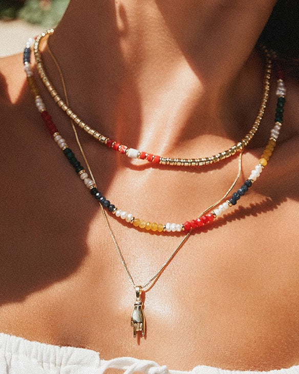 Mano Gold Charm Necklace