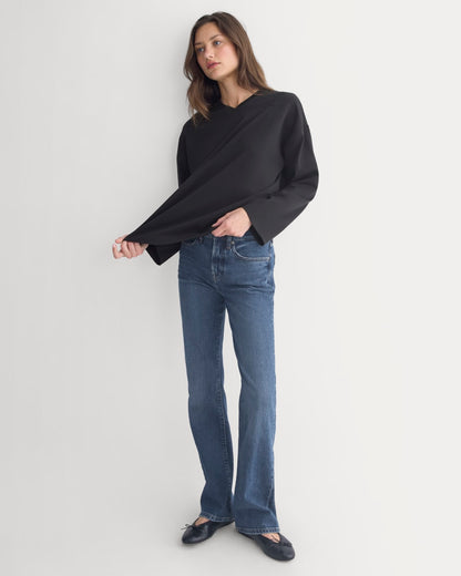 Retro V-Neck Jersey | Black
