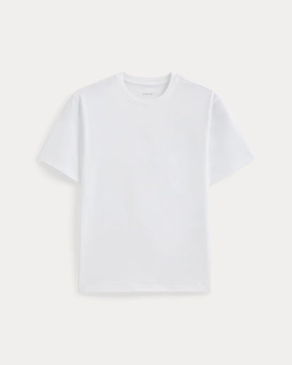 Archive Standard-Fit Cotton Crew | White
