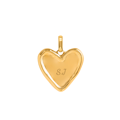 Talisman Heart Birthstone Necklace (Gold)