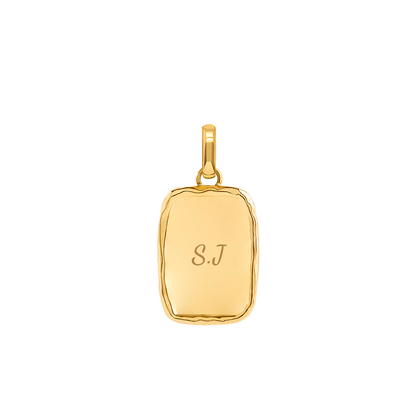 Talisman Token Birthstone Necklace (Gold)