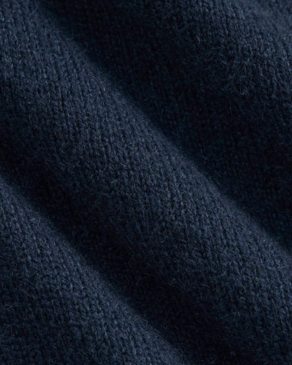 Midweight Cashmere Crew |  Navy