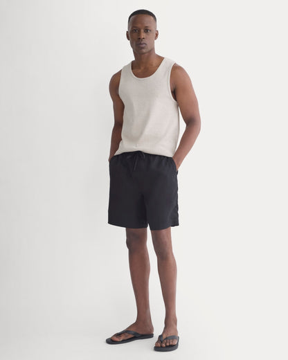 Linen Easy Short | Black