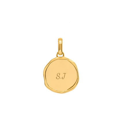 Talisman Flaming Heart Birthstone Necklace (Gold)