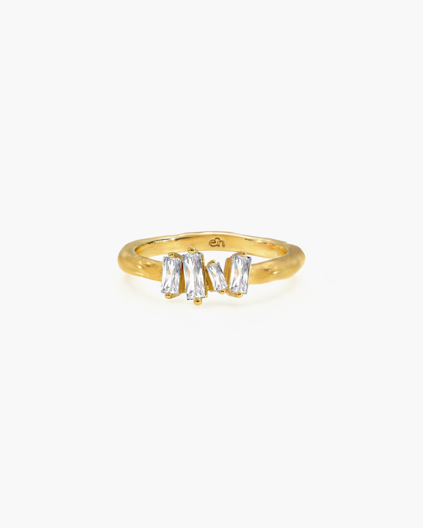 Icicle Baguette Cluster Ring