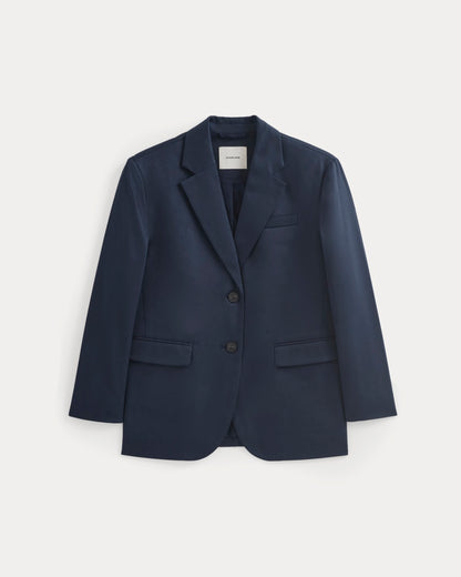 Tailored Drape Blazer | Navy