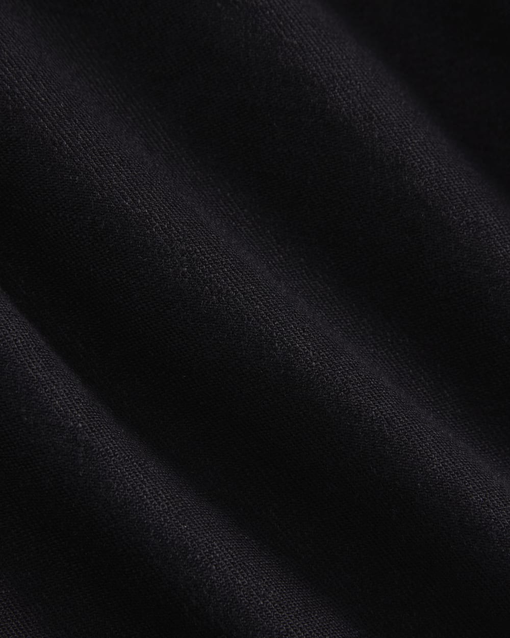Long Vest in Stretch Linen | Black