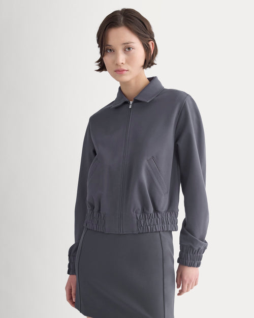 Ponte Aviator Jacket | Graphite