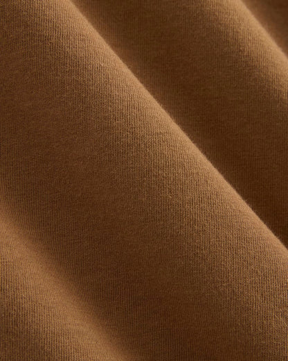 The Box-Cut Tee in Essential Cotton | Toffee | No Pocket
