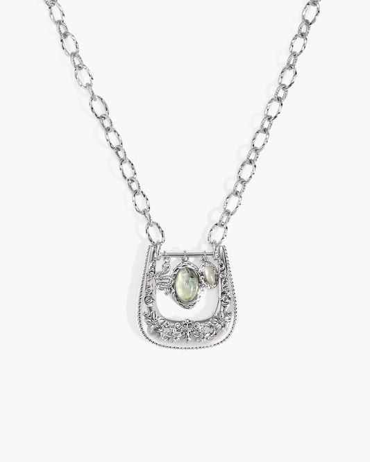 Orbit Charm Buckle Pendant Necklace