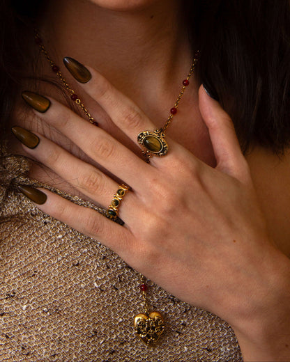 Tiger's Eye Ring Set