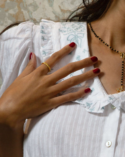 Gold Twill Ring