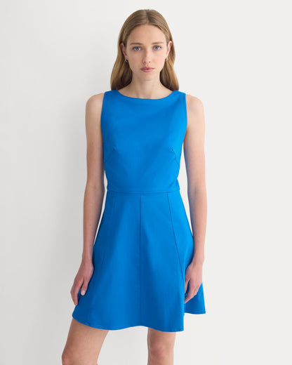 Seamed Open-Back Mini Dress | Imperial Blue