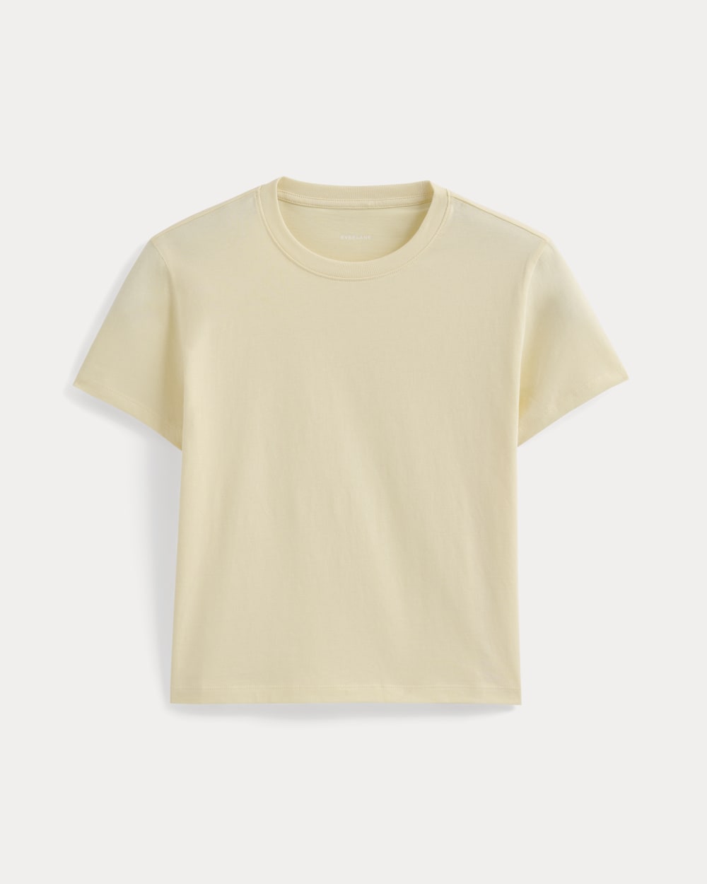 The Box-Cut Tee in Essential Cotton | Double Cream | No Pocket