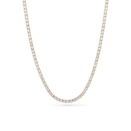 Tennis Necklace (Gold)