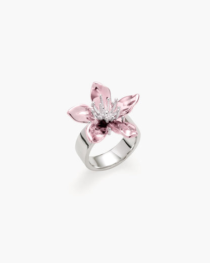 Flora Ring in Electric Pink