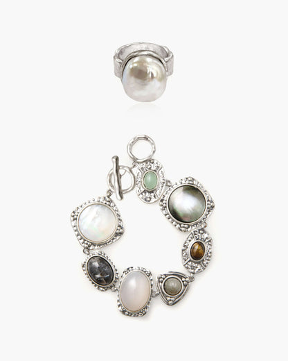Athena Bracelet and Iris Ring Set
