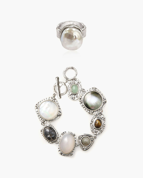 Athena Bracelet and Iris Ring Set