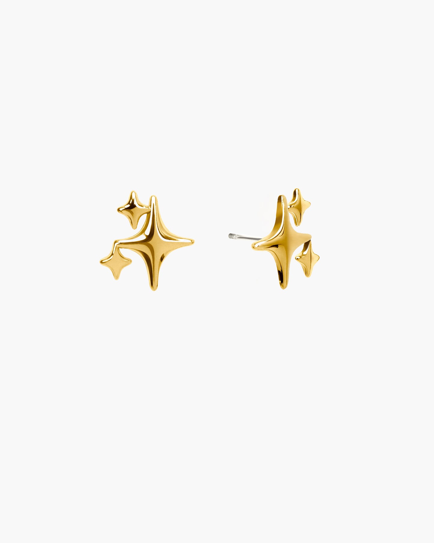 Sparkle Stud Earrings in Silver
