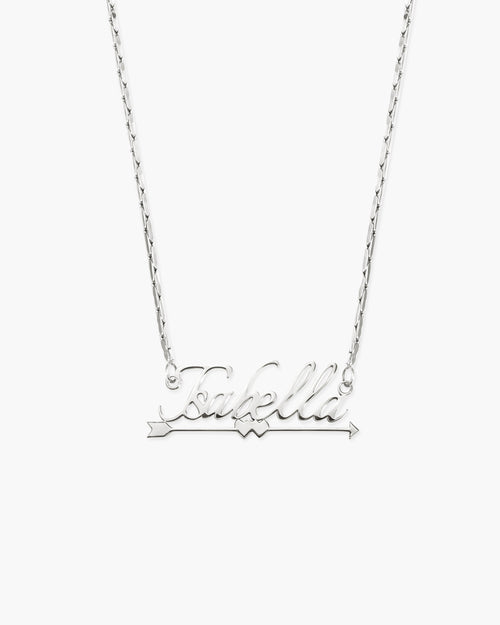 Personalized Name Necklace, Cupid's Arrow