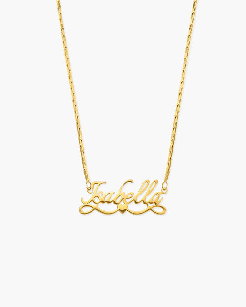 Personalized Name Necklace, Angel Wings