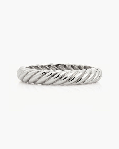 Gold Chunky Braided Bangle