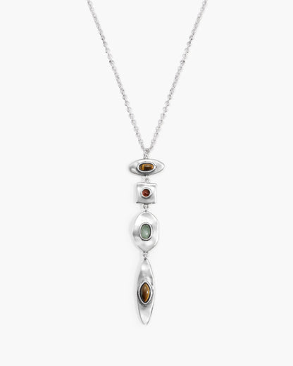Petra Multi-Stone Drop Necklace