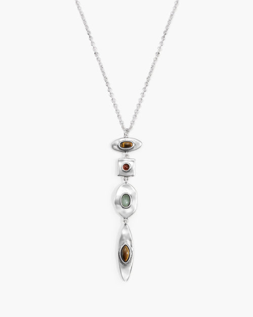 Petra Multi-Stone Drop Necklace