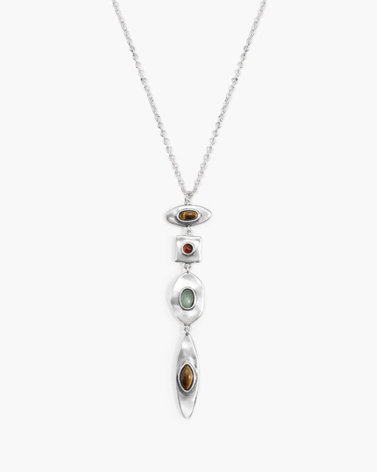 Petra Multi-Stone Drop Necklace