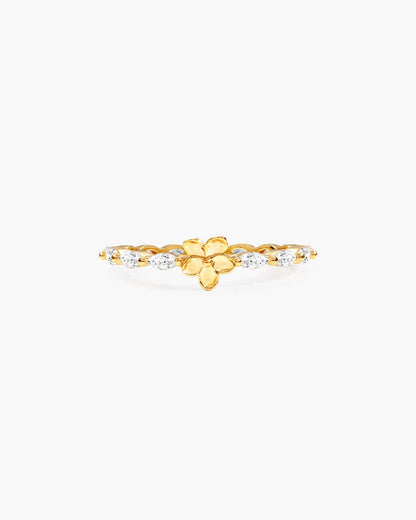 Elise Flora Marquise Ring